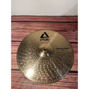 16" PAISTE ALPHA MEDIUM CRASH CYMBAL - Small Crack